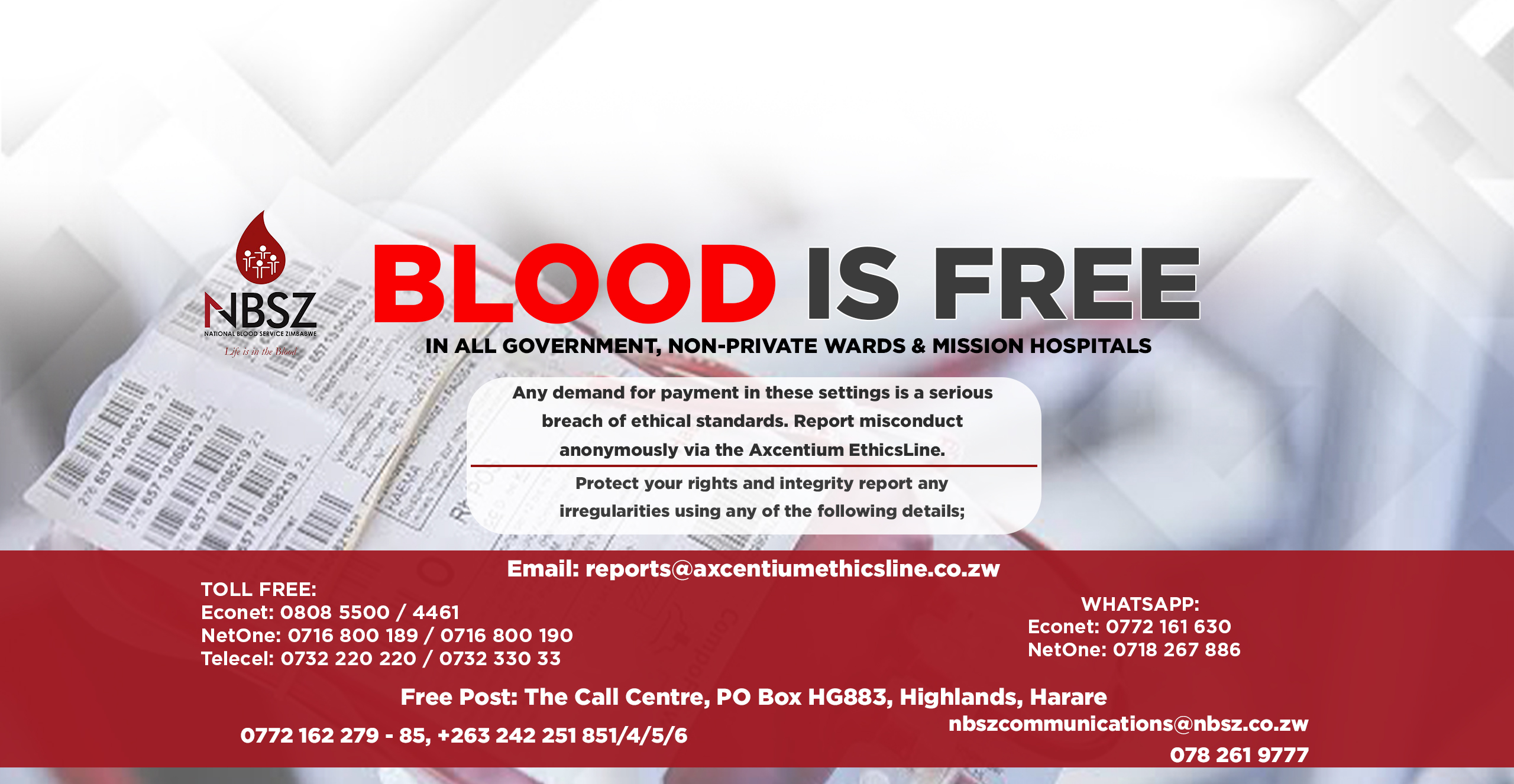 free blood website